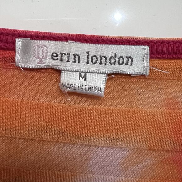 VTG 90s Y2K Ruffle Babydoll Tie Dye V-neck Medium Top Fairy Whimsigoth Mesh - Picture 3 of 10